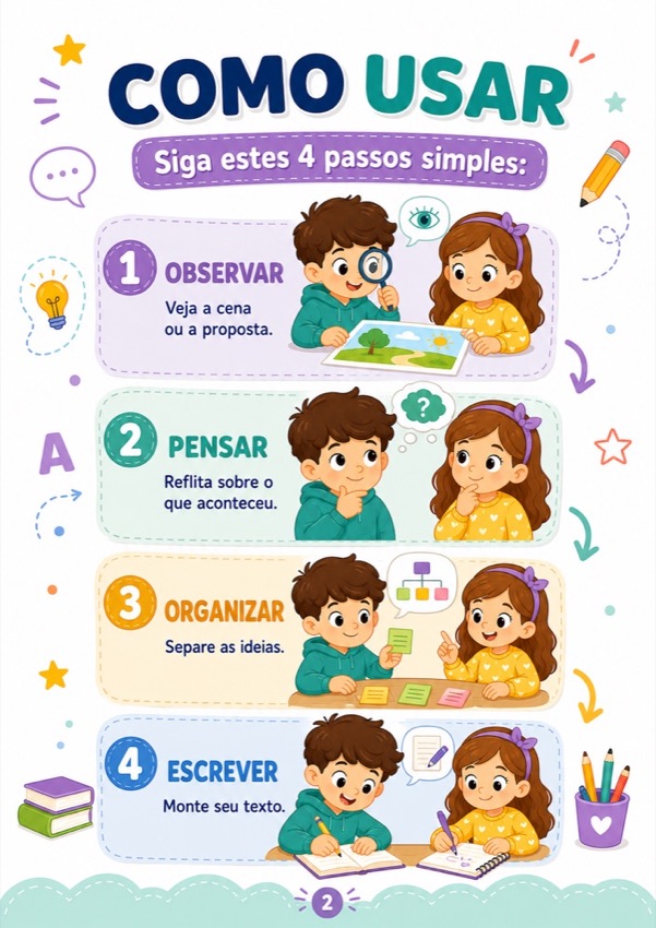 Página do material Produção de Texto Sem Travar