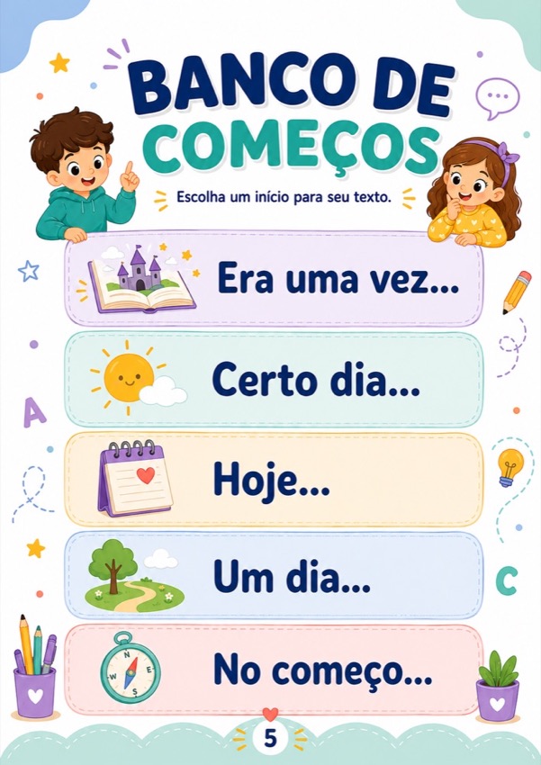 Página do material Produção de Texto Sem Travar