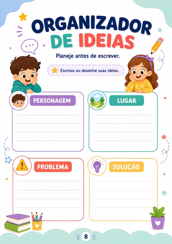 Página do material Produção de Texto Sem Travar